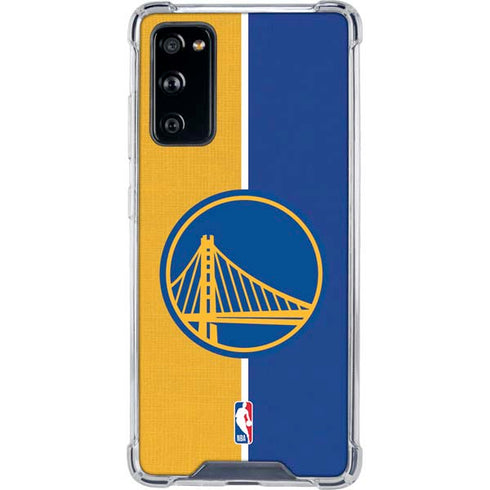NBA Golden State Warriors Canvas Galaxy S20 FE Clear Case
